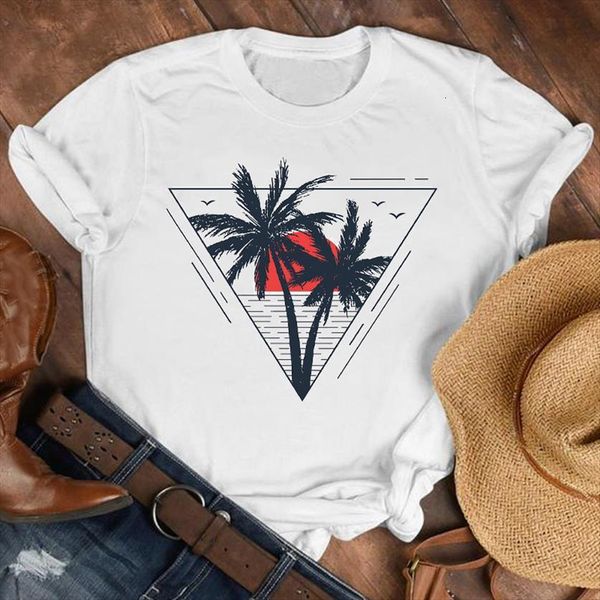beach tree ocean vacation women t shirts geometric 90s fashion clothes female print tee graphic, White
beach tree ocean vacation women t shirts geometric 90s fashion clothes female print tee graphic, White