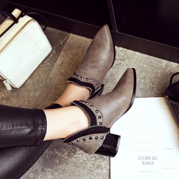 boots pqecfs big size 32-48 spring & autumn fashion women rivet heel square ankle riding 3 colors, Black
boots pqecfs big size 32-48 spring & autumn fashion women rivet heel square ankle riding 3 colors, Black
