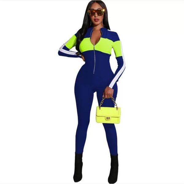 women's & rompers panelled fashion jumpsuits casual zipper fly contrast color skinny romper 2021 designer womens clothing, Black;white
women's & rompers panelled fashion jumpsuits casual zipper fly contrast color skinny romper 2021 designer womens clothing, Black;white