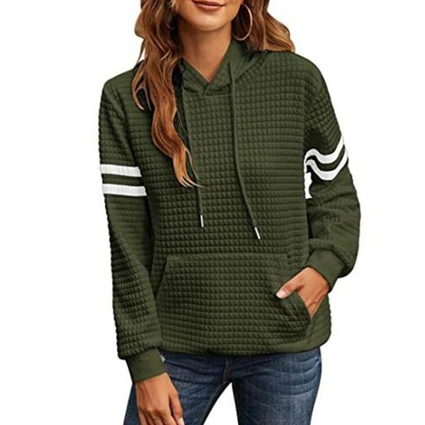 autumn winter women's casual hoodie plaid jacquard long sleeve drawstring pullover with pocket, Blue;black
autumn winter women's casual hoodie plaid jacquard long sleeve drawstring pullover with pocket, Blue;black