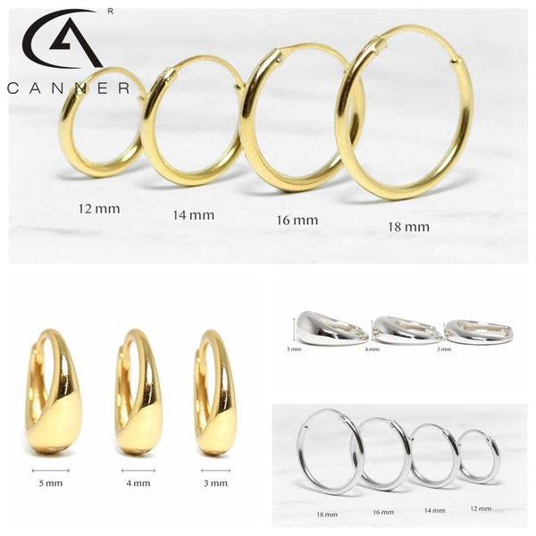 hoop & huggie canner classic smooth surface women earrings for girls pendientes plata 925 earring jewelry ins style trend, Golden;silver
hoop & huggie canner classic smooth surface women earrings for girls pendientes plata 925 earring jewelry ins style trend, Golden;silver