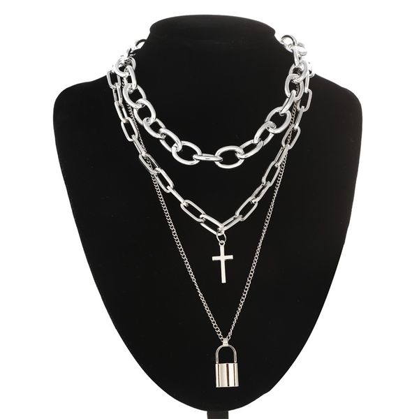 necklaces pendants layered grunge aesthetic jewelry vintage punk chain necklace for women men lock cross pendant choker chains goth accessor, Silver
necklaces pendants layered grunge aesthetic jewelry vintage punk chain necklace for women men lock cross pendant choker chains goth accessor, Silver