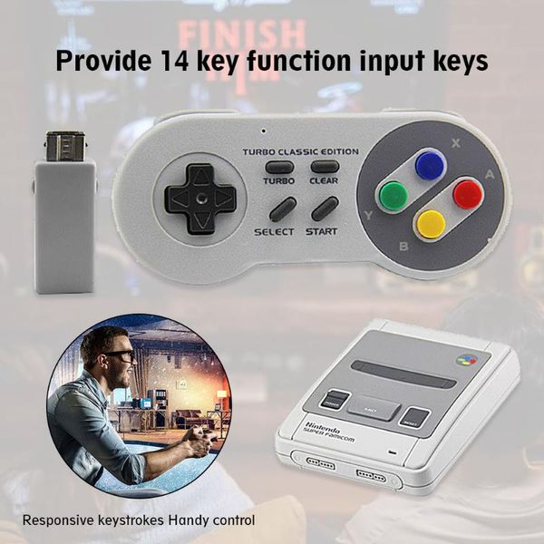 remote controller game accessories 2.4ghz wireless gamepad for snes mini classic edition console controllers & joysticks
remote controller game accessories 2.4ghz wireless gamepad for snes mini classic edition console controllers & joysticks