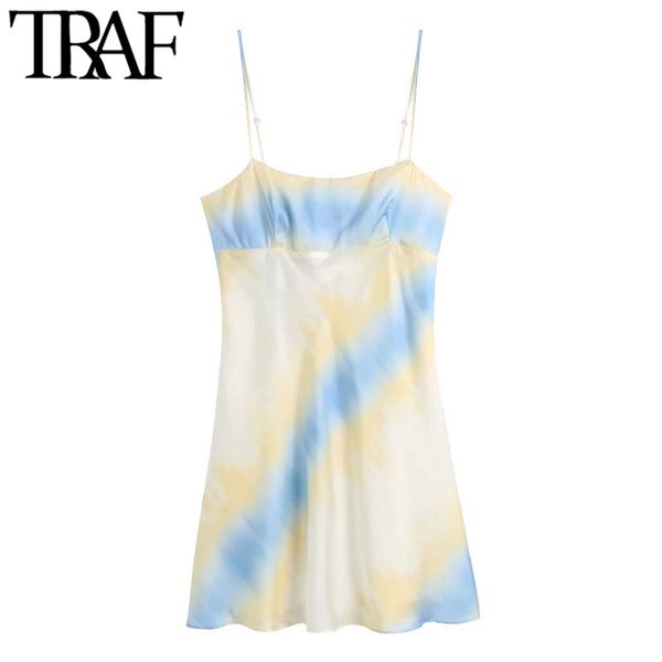 traf women chic fashion tie-dye print mini dress vintage backless elastic thin adjustable straps female dresses mujer 210415, Black;gray
traf women chic fashion tie-dye print mini dress vintage backless elastic thin adjustable straps female dresses mujer 210415, Black;gray