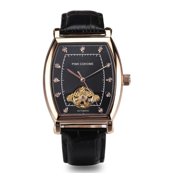 wristwatches automatic mechanical watch mechanism men square waterproof diamond leather band wristwatch reloj automático de hombre, Slivery;brown
wristwatches automatic mechanical watch mechanism men square waterproof diamond leather band wristwatch reloj automático de hombre, Slivery;brown