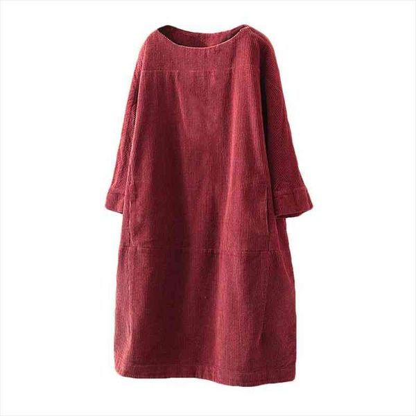 autumn warm pockets corduroy loose women dress midi robe femme fashion 5xl, Black;gray
autumn warm pockets corduroy loose women dress midi robe femme fashion 5xl, Black;gray
