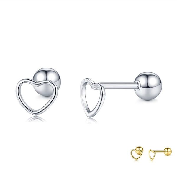stud silverhoo 925 sterling silver romantic hollow simple heart classic earrings for women tiny earring birthday fine jewelry, Golden;silver
stud silverhoo 925 sterling silver romantic hollow simple heart classic earrings for women tiny earring birthday fine jewelry, Golden;silver