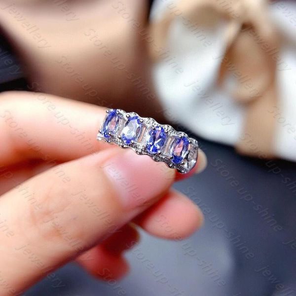 natural tanzanite ring 925 silver women's simple atmosphere elegant cluster rings, Golden;silver
natural tanzanite ring 925 silver women's simple atmosphere elegant cluster rings, Golden;silver