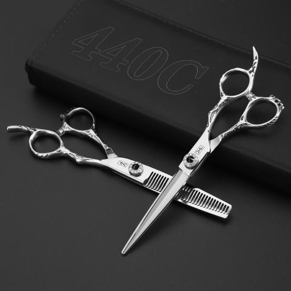 hair scissors 6.0 professional hairdressing cutting shears scissor barber set haircut japan 440c steel
hair scissors 6.0 professional hairdressing cutting shears scissor barber set haircut japan 440c steel