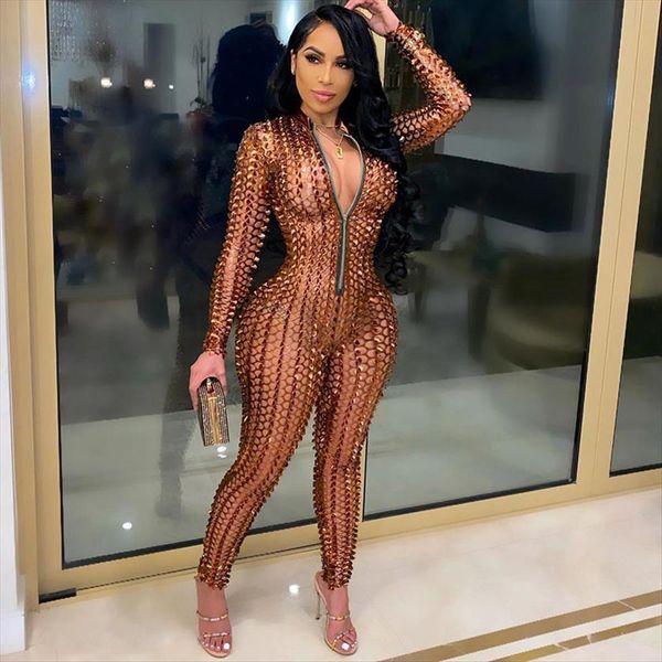 see through hollow cue women jumpsuit out zipper fashion hole skinny elastic club streetwear rompers, Black;white
see through hollow cue women jumpsuit out zipper fashion hole skinny elastic club streetwear rompers, Black;white