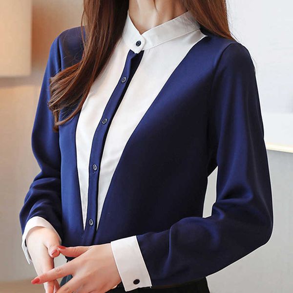 long sleeve stand collar office blouse shirt women blusas mujer de moda chiffon blusa d642 210602, White
long sleeve stand collar office blouse shirt women blusas mujer de moda chiffon blusa d642 210602, White