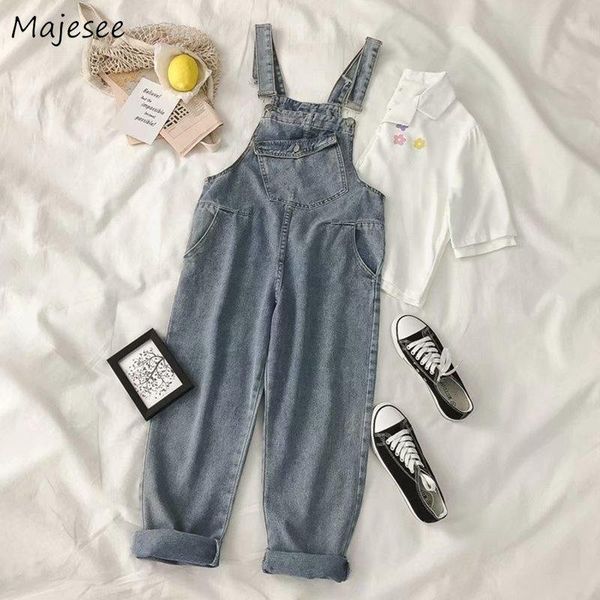 women's jumpsuits & rompers women plus size 5xl loose student simple vintage denim all-match korean style casual womens trousers haraju, Black;white
women's jumpsuits & rompers women plus size 5xl loose student simple vintage denim all-match korean style casual womens trousers haraju, Black;white