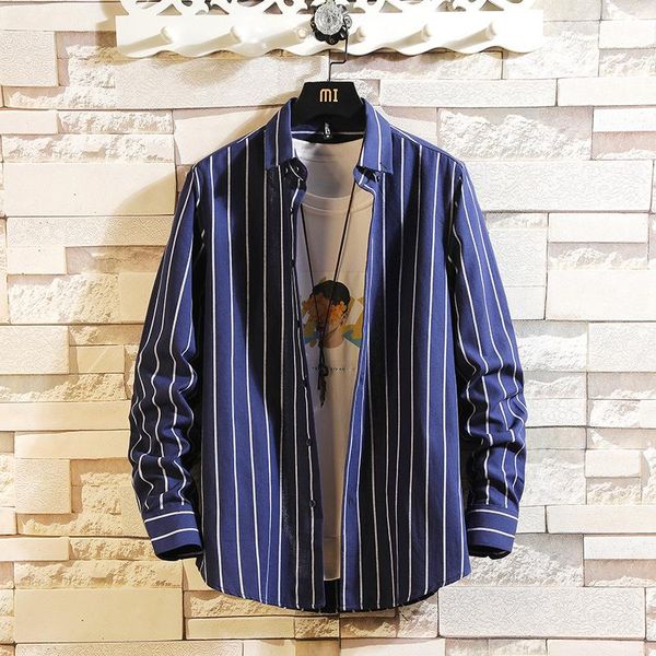 men's casual shirts japanese office male business long-sleeved shirt classic striped printed workwear talk work clothes, White;black
men's casual shirts japanese office male business long-sleeved shirt classic striped printed workwear talk work clothes, White;black