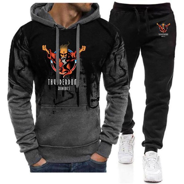 jogging clothing 2021 thunderdome mens gradient hoodie zipper sweatshirt + pants classic comfortable handsome harajuku leisure sportswear su, Black;red
jogging clothing 2021 thunderdome mens gradient hoodie zipper sweatshirt + pants classic comfortable handsome harajuku leisure sportswear su, Black;red