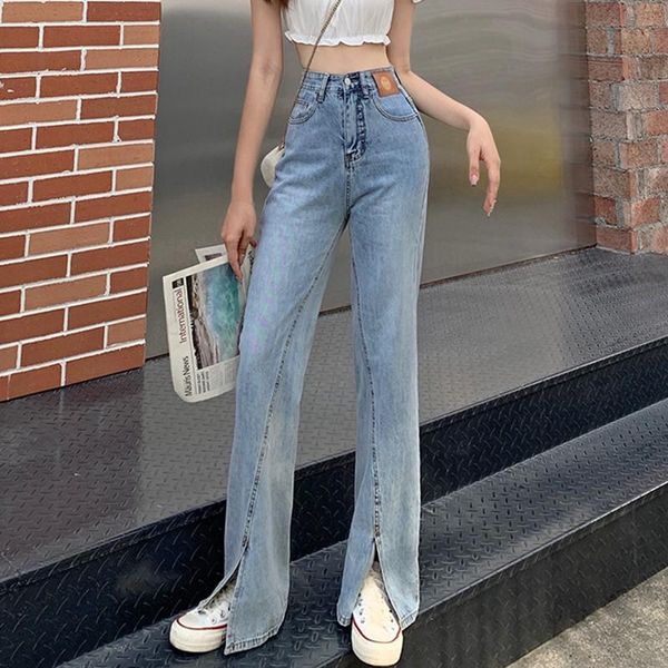 women's jeans high waist wide leg women arrival 2021 autumn korean style vintage streetwear denim ladies casual jean pants w672, Blue
women's jeans high waist wide leg women arrival 2021 autumn korean style vintage streetwear denim ladies casual jean pants w672, Blue