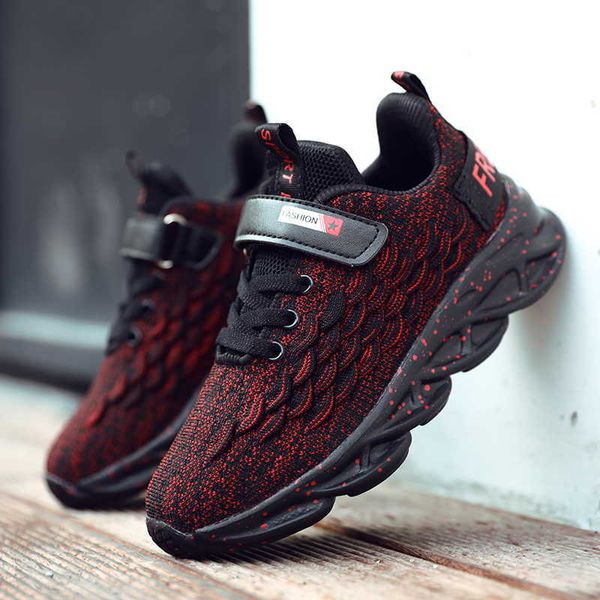 kids shoes for boys flying woven fish scales girls tennis twist bottom children sports sneakers lightweight casual students shoe g1025, Black;red
kids shoes for boys flying woven fish scales girls tennis twist bottom children sports sneakers lightweight casual students shoe g1025, Black;red