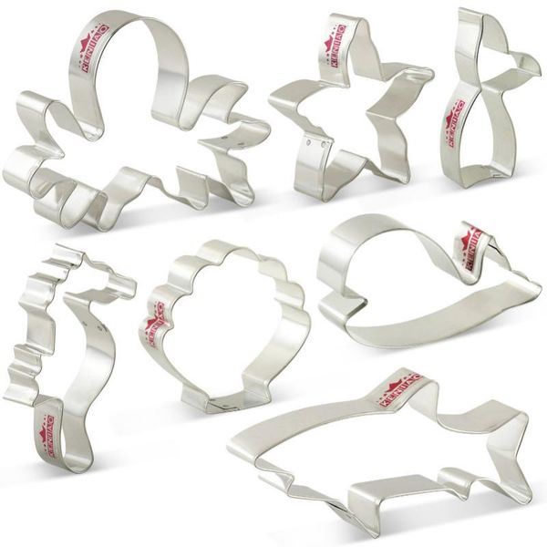 baking moulds keniao ocean cookie cutters for kids birthday party biscuit / fondant pastry bread cutter - stainless steel
baking moulds keniao ocean cookie cutters for kids birthday party biscuit / fondant pastry bread cutter - stainless steel
