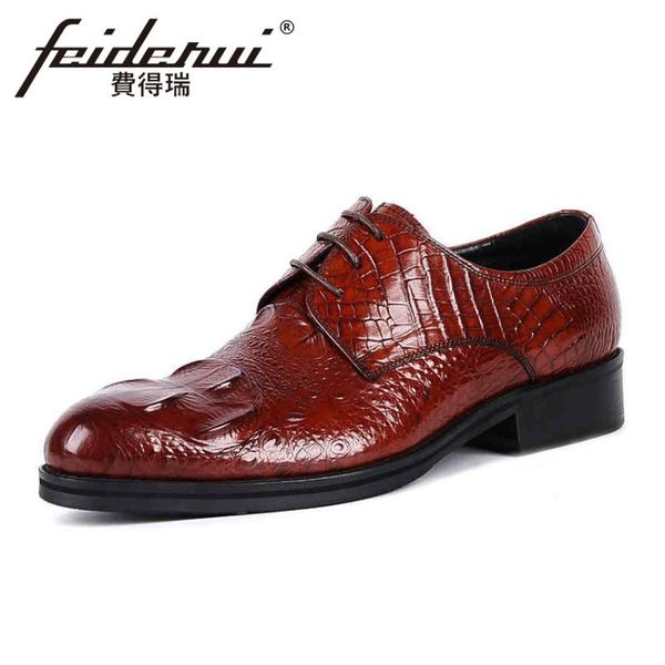dress shoes classical alligator men's wedding party footwear luxury genuine leather round toe derby man flats formal prom ymx37, Black
dress shoes classical alligator men's wedding party footwear luxury genuine leather round toe derby man flats formal prom ymx37, Black