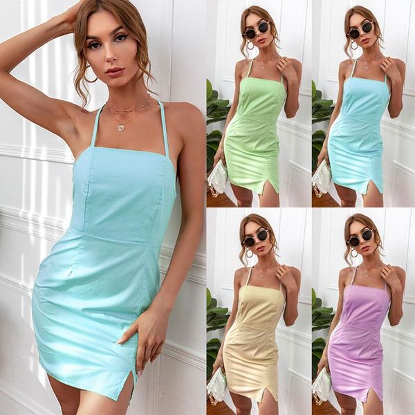casual dresses 2021 summer women spaghetti strap high slit dress sleeping, Black;gray
casual dresses 2021 summer women spaghetti strap high slit dress sleeping, Black;gray