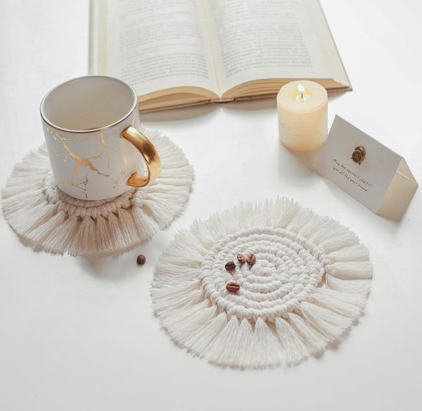 mats & pads 200pcs cotton braid handmade macrame cup cushion bohemia style non-slip mat heat insulation table coffee
mats & pads 200pcs cotton braid handmade macrame cup cushion bohemia style non-slip mat heat insulation table coffee