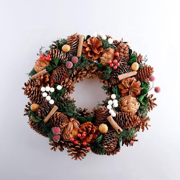 decorative flowers & wreaths xmas pine cones wreath for door decorations christmas handmade dried farmhouse festive supplies
decorative flowers & wreaths xmas pine cones wreath for door decorations christmas handmade dried farmhouse festive supplies