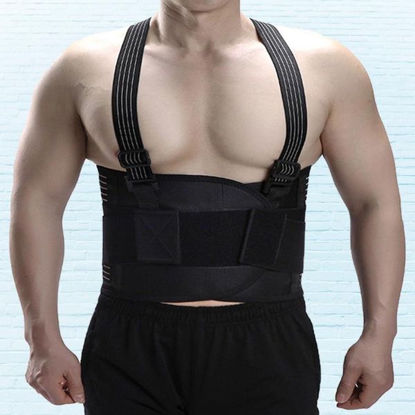 braces support belt elastic back waist protective belts strap for fitness mountaineering (black size), Black;blue
braces support belt elastic back waist protective belts strap for fitness mountaineering (black size), Black;blue