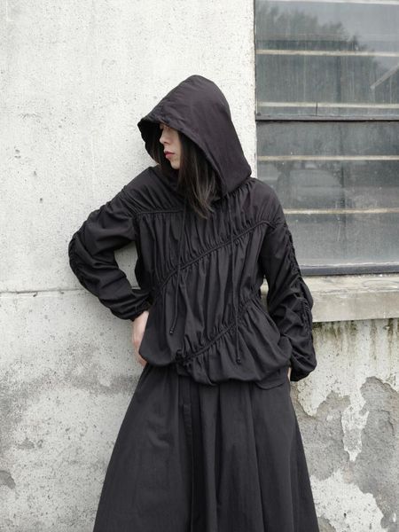 women's jackets superaen 2021 fashion women folds hooded jacket japanese black pullover loose ladies irregular harajuku dress, Black;brown
women's jackets superaen 2021 fashion women folds hooded jacket japanese black pullover loose ladies irregular harajuku dress, Black;brown