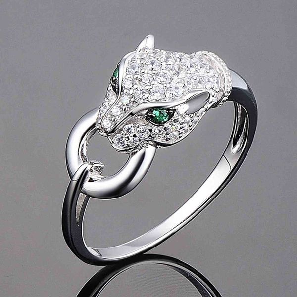 huitan leopard head inlaid women rings hip hop animal group party punk finger ring jewelry personality fashion gift new style, Silver
huitan leopard head inlaid women rings hip hop animal group party punk finger ring jewelry personality fashion gift new style, Silver