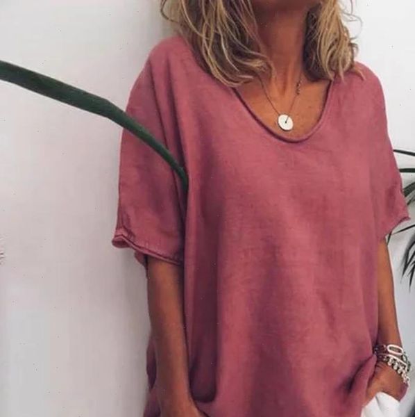 womens shirt plus size summer fashion solid thin cotton linen blouse loose female women short sleeve blusas femininas pullover, White
womens shirt plus size summer fashion solid thin cotton linen blouse loose female women short sleeve blusas femininas pullover, White