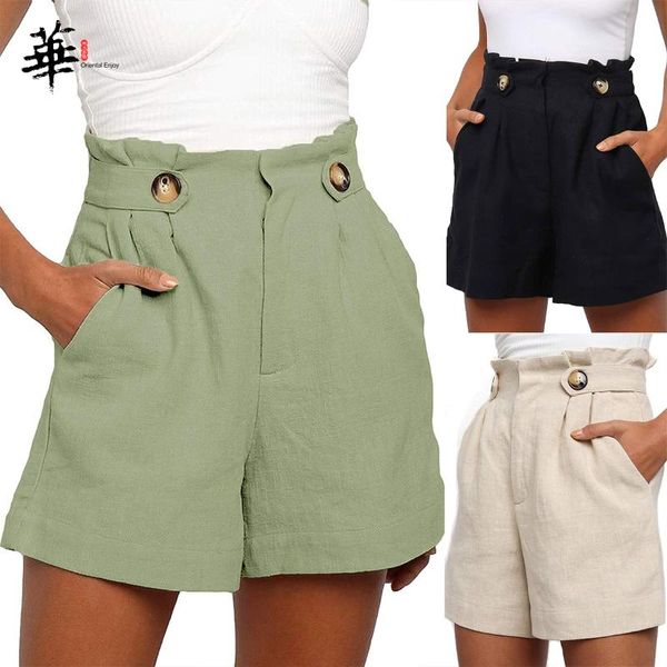 women's shorts oriental enjoy women black loose high waisted short femme clothes summer cotton and linen wide-leg shortss, White;black
women's shorts oriental enjoy women black loose high waisted short femme clothes summer cotton and linen wide-leg shortss, White;black
