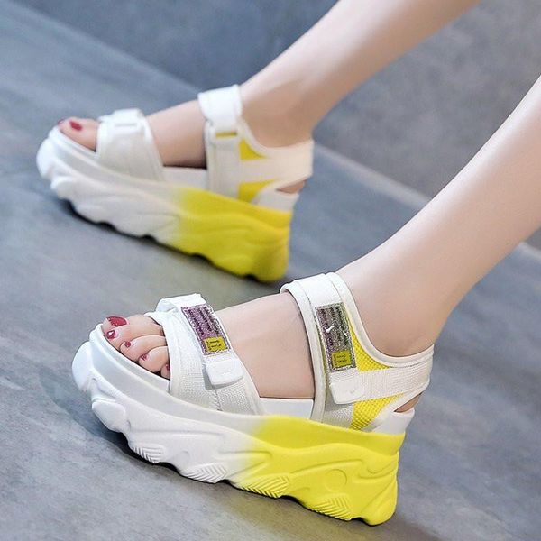 high heeled sandals female slides shoes thick bottom summer 2021 women's wedge with open toe platform, Black
high heeled sandals female slides shoes thick bottom summer 2021 women's wedge with open toe platform, Black