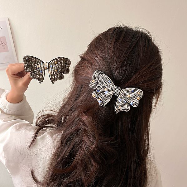 exaggerated full diamond bow back of the head fashion bangs clip tide net red hairpin girl clip personality hair accessories, Golden;silver
exaggerated full diamond bow back of the head fashion bangs clip tide net red hairpin girl clip personality hair accessories, Golden;silver