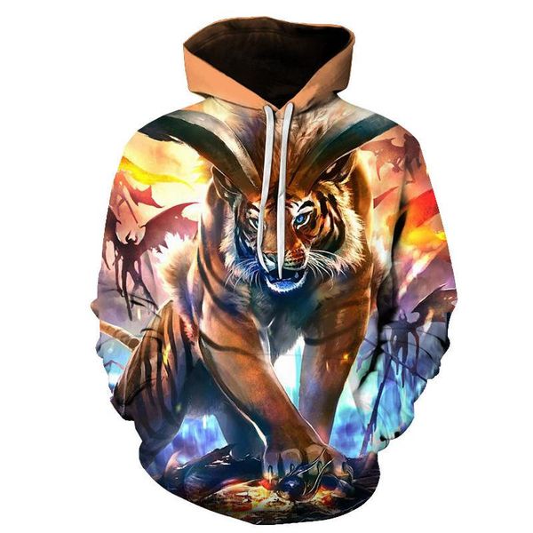 men's hoodies & sweatshirts 2021 3d printed animal graphics hoodie spring and autumn casual jacket youth bermuda sweatshirt unisex, Black
men's hoodies & sweatshirts 2021 3d printed animal graphics hoodie spring and autumn casual jacket youth bermuda sweatshirt unisex, Black