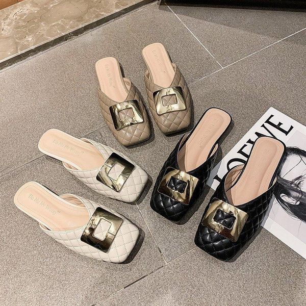 slippers ladies mules elegant low heel buckle women slip-on comfortable pu office shoes summer, Black
slippers ladies mules elegant low heel buckle women slip-on comfortable pu office shoes summer, Black