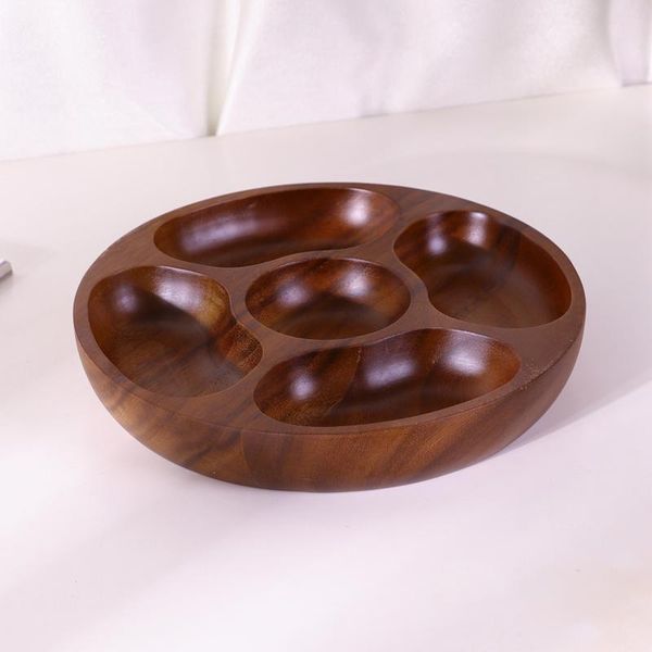 dishes & plates wooden divided five grid fruit solid wood candy plate round snack tray chinese style home deskdecor
dishes & plates wooden divided five grid fruit solid wood candy plate round snack tray chinese style home deskdecor