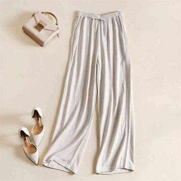 spring summer arts style women elastic waist wide leg pants vintage cotton linen loose casual ladies trousers s600 210512, Black;white
spring summer arts style women elastic waist wide leg pants vintage cotton linen loose casual ladies trousers s600 210512, Black;white