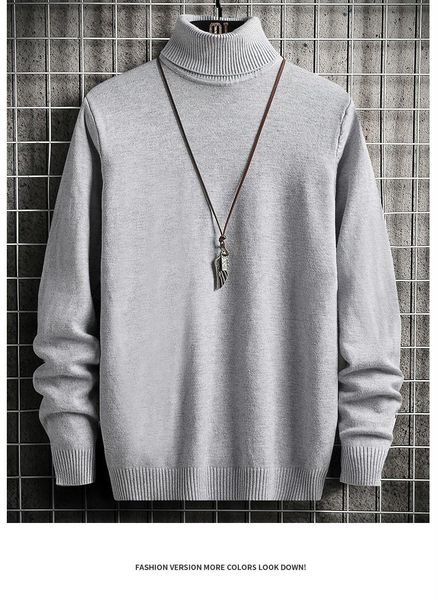 men's sweaters 2021 winter turtleneck thick warm sweater brand slim pullover double, White;black
men's sweaters 2021 winter turtleneck thick warm sweater brand slim pullover double, White;black