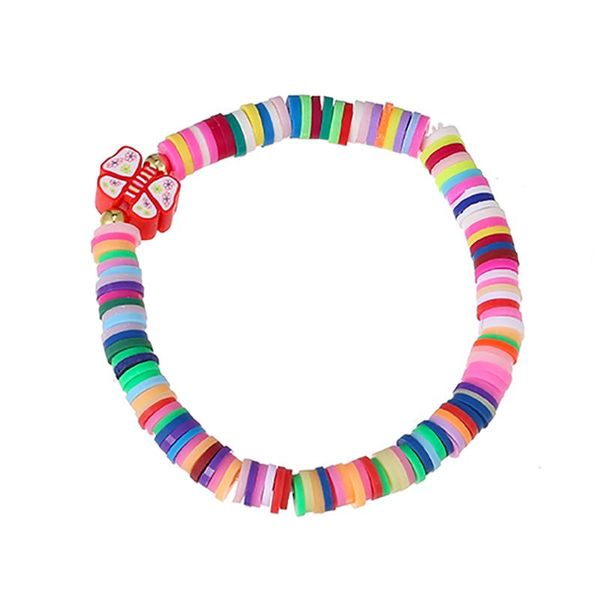 link, chain zhini 2021 female's pulseras colorful polymer clay adjustable bracelet bohemia elastic soft pottery bangle summer beach jew, Black
link, chain zhini 2021 female's pulseras colorful polymer clay adjustable bracelet bohemia elastic soft pottery bangle summer beach jew, Black