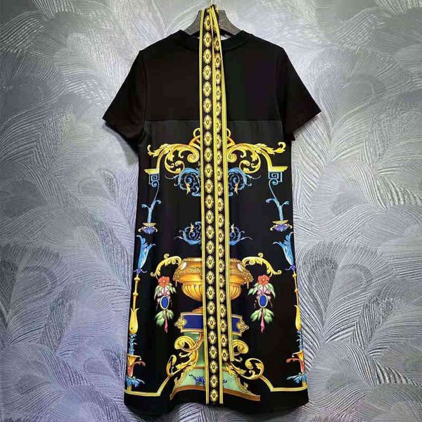 dress seqinyy mini vintage flowers print spring fashion design feminine crystal track black straight belt, Black;gray
dress seqinyy mini vintage flowers print spring fashion design feminine crystal track black straight belt, Black;gray