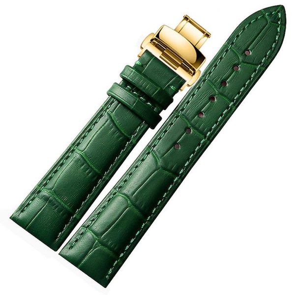 watch bands green, leather band, crocodile grain, men's and women's belt, metal butterfly button, 12141618 20mm., Black;brown
watch bands green, leather band, crocodile grain, men's and women's belt, metal butterfly button, 12141618 20mm., Black;brown