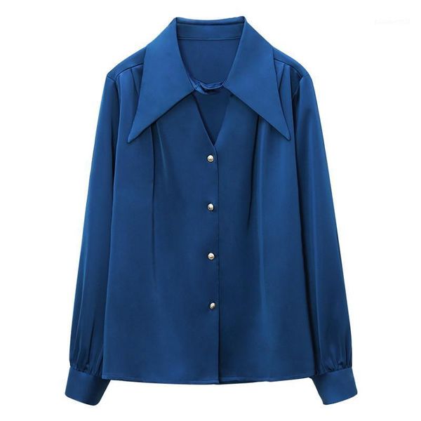 women's blouses & shirts 2021 women blusas female spring harajuku solid blue ol poleras streetwear casual loose plus size tees 1125, White
women's blouses & shirts 2021 women blusas female spring harajuku solid blue ol poleras streetwear casual loose plus size tees 1125, White