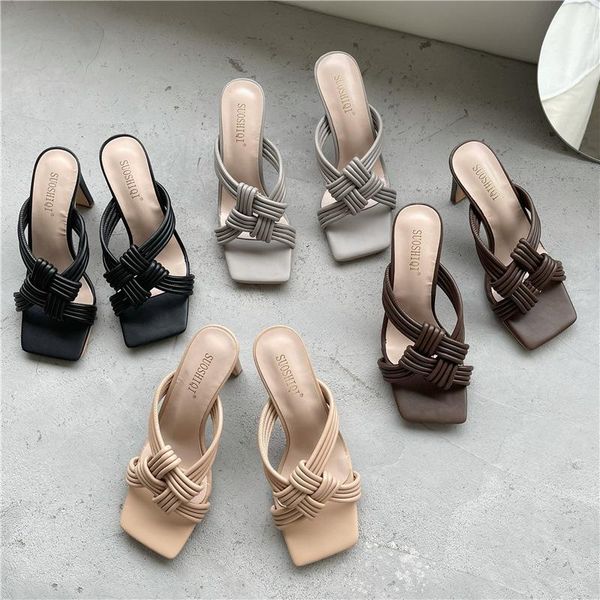 sandals women's slippers women weave slides thin heel leisure summer outdoor beach flip flop high ladies woman pumps, Black
sandals women's slippers women weave slides thin heel leisure summer outdoor beach flip flop high ladies woman pumps, Black