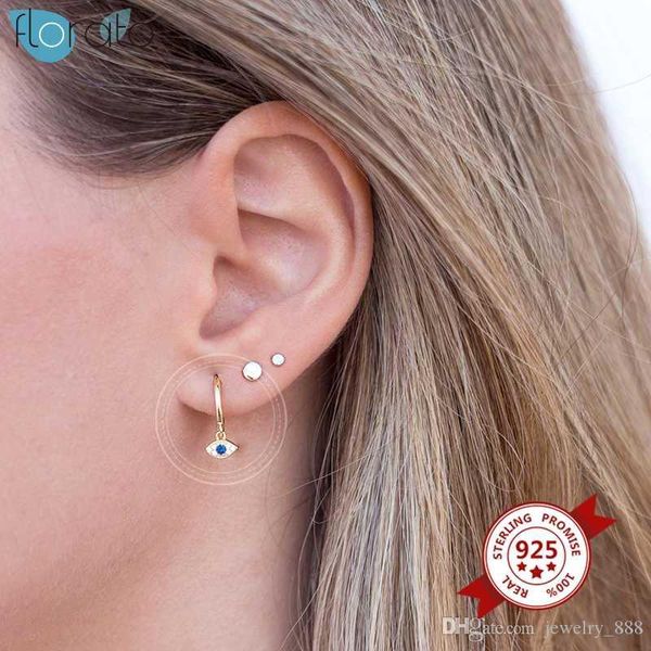 925 sterling silver blue crystal evil eye hoop earrings eye hanging earrings prevent allergy for women jewelry, Golden;silver
925 sterling silver blue crystal evil eye hoop earrings eye hanging earrings prevent allergy for women jewelry, Golden;silver
