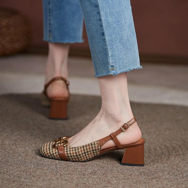 dress shoes mezereon on heels women's mules square toe women pumps costume tweed ladies retro french style elegant zapatos mujer, Black
dress shoes mezereon on heels women's mules square toe women pumps costume tweed ladies retro french style elegant zapatos mujer, Black