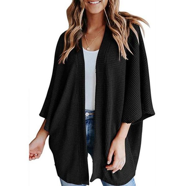 women's jackets autumn casual open stitch sweater t-shirt jacket cotton solid color loose cardigan, Black;brown
women's jackets autumn casual open stitch sweater t-shirt jacket cotton solid color loose cardigan, Black;brown