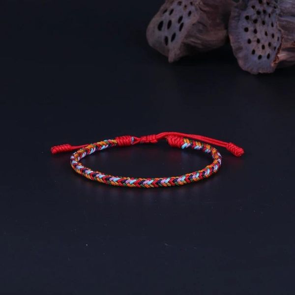 charm bracelets balance and harmony lucky handmade buddhist knots rope bracelet for women gifts, Golden;silver