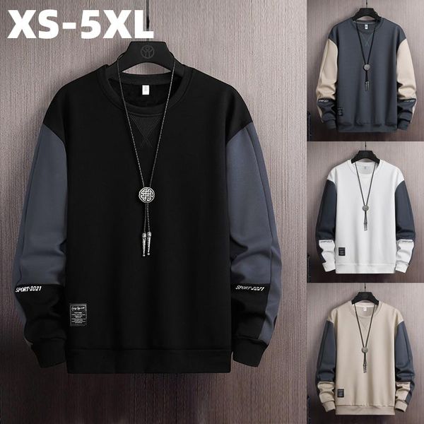 men's hoodies & sweatshirts fashion youth casual solid color large size round neck sweater slim long-sleeved stitching t-shirt, Black
men's hoodies & sweatshirts fashion youth casual solid color large size round neck sweater slim long-sleeved stitching t-shirt, Black