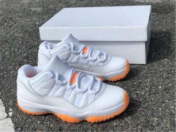 2021 authentic 11 low wmns bright citrus man woman athletic shoes 11s white orange real carbon fiber retro sports sneakers with box, White;red
2021 authentic 11 low wmns bright citrus man woman athletic shoes 11s white orange real carbon fiber retro sports sneakers with box, White;red
