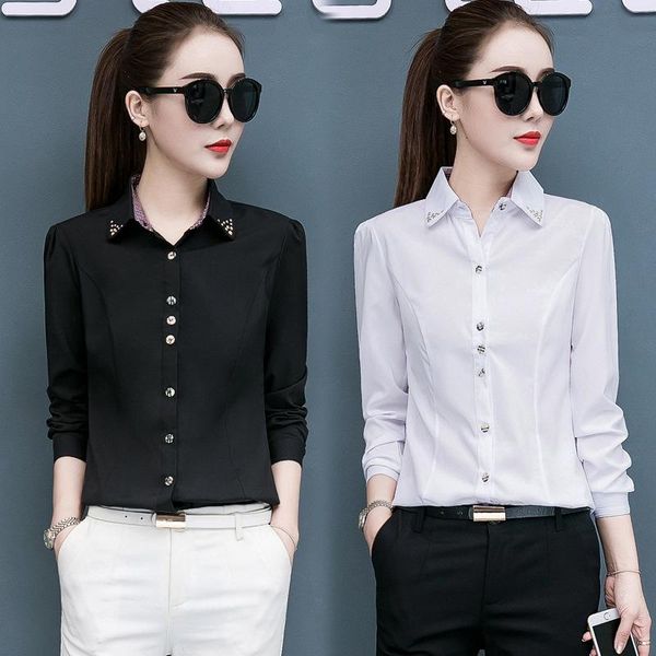 spring white shirt women long sleeve blouse & female color matching lattice ol black plus size 5xl women's blouses shirts
spring white shirt women long sleeve blouse & female color matching lattice ol black plus size 5xl women's blouses shirts
