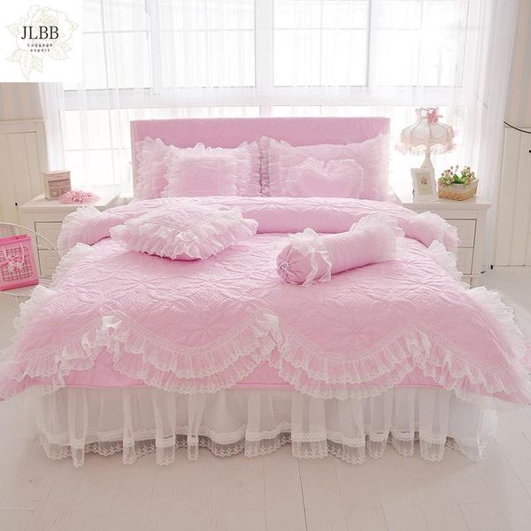 bedding sets 100%cotton thick quilted lace set king twin size bed princess korean girls white pink skirt pillowcase
bedding sets 100%cotton thick quilted lace set king twin size bed princess korean girls white pink skirt pillowcase